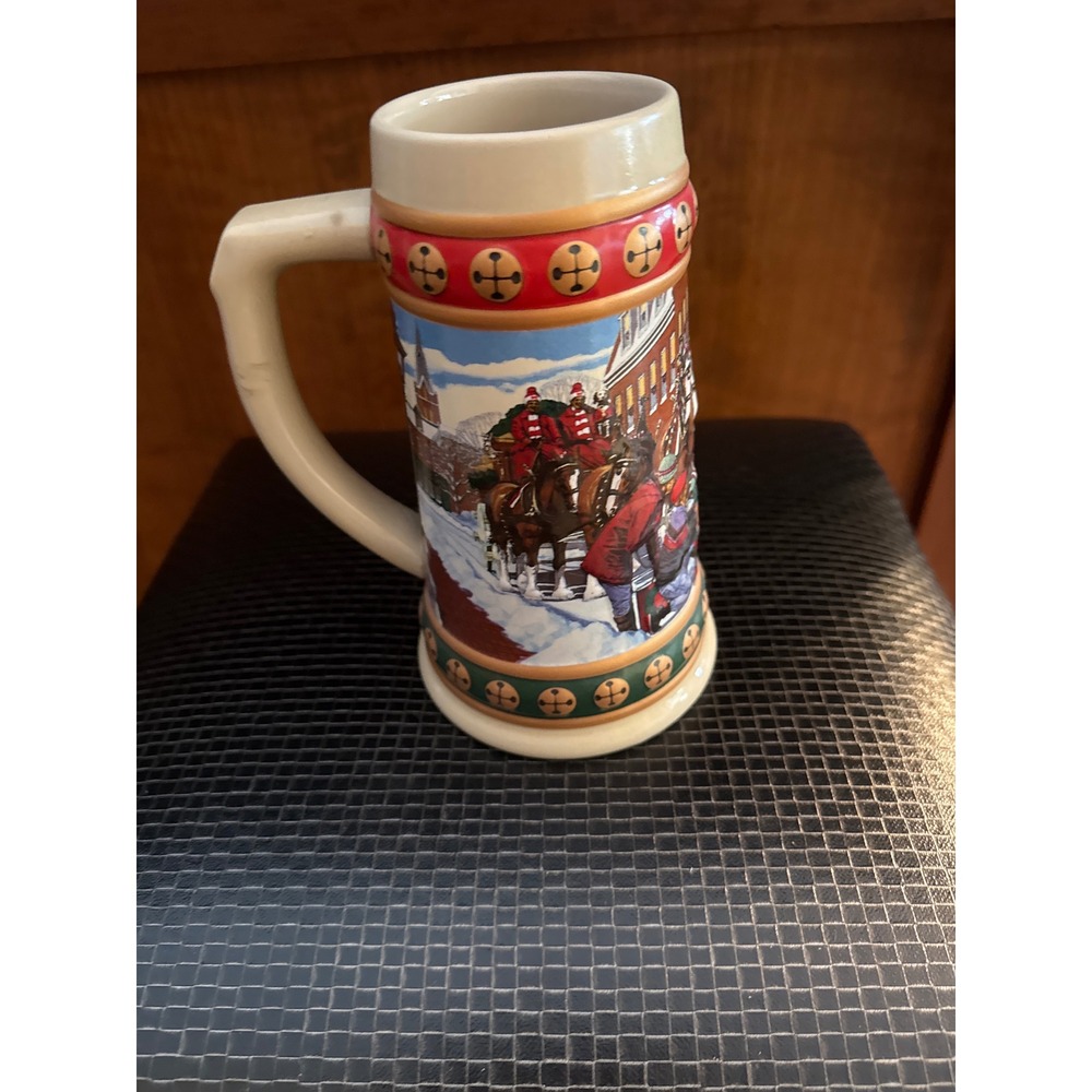 Hometown Holiday Stein Collection Christmas Scene Beer Mug Collectible Ceramic